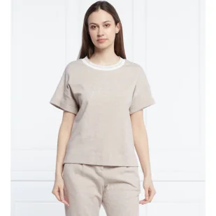 Peserico T-shirt | Regular Fit - Koszulki i topy damskie - miniaturka - grafika 1