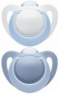 NUK 739373 Smoczek 18-36m GENIUS silikon 2szt pudełko LNC+10% - Smoczki do butelek - miniaturka - grafika 1