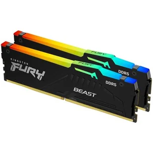 RAM Kingston Fury DDR5-5200 16384MB PC5-41600 (zestaw 2x8192) Beast AM5 RGB 1Rx8 czarny (KF552C36BBEAK2-16) (PL) - Pamięci RAM - miniaturka - grafika 1