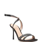 Sandały damskie - Liu Jo Sandały na szpilce LIU JO X LEONIE HANNE | z dodatkiem skóry - miniaturka - grafika 1