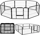 Sprzęt podróżny i transportery dla psów - Springos Kojec dla zwierząt wybieg klatka metalowa dla psa, kota 165 x 165 cm UNIWERSALNY - miniaturka - grafika 1