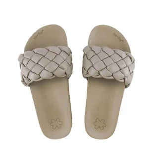 Klapki damskie Flip Flop Pool Weave szare lekkie plecione-39 - Klapki i japonki damskie - miniaturka - grafika 1
