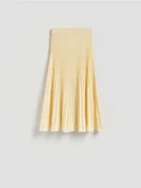 Spódnice - Reserved - Spódnica z wiskozą - jasnożółty - miniaturka - grafika 1
