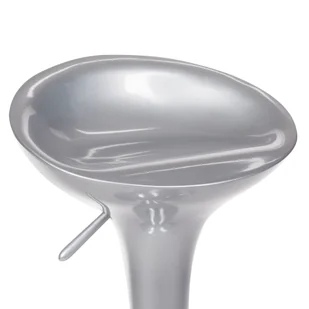 Hoker barowy BX-1002 Srebrny - Krzesła i taborety kosmetyczne - miniaturka - grafika 1