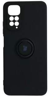 Bizon Etui Case Silicone Ring Xiaomi Redmi Note 11 / 11S czarne BCSRRN11/SBK - Etui i futerały do telefonów - miniaturka - grafika 1