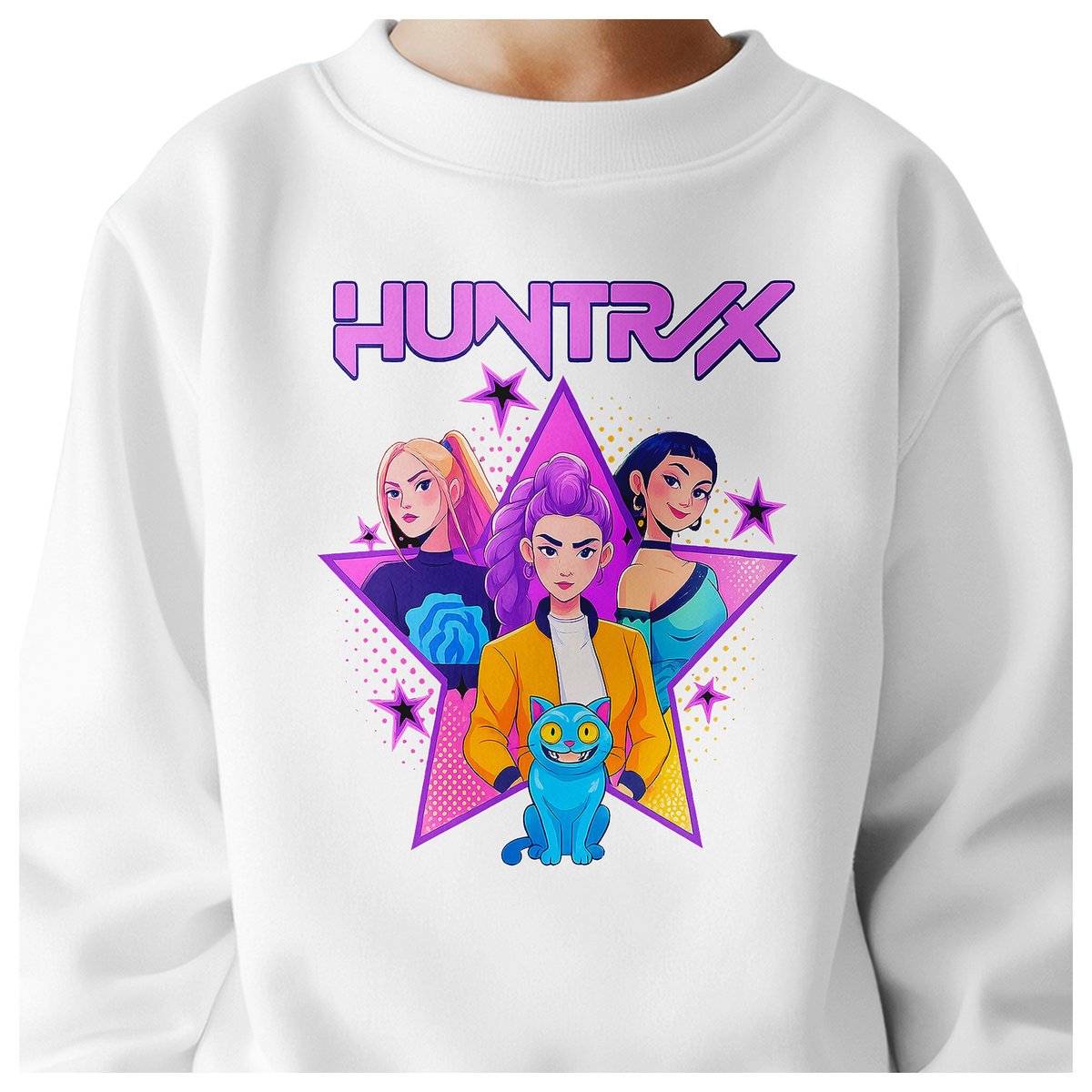 BLUZA DZIECIĘCA KPOP DEMON HUNTERS HUNTRIX 110-116 BAWEŁNIANA JAKOŚĆ