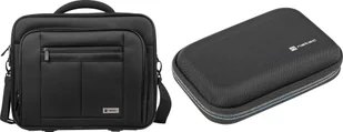 Torba Natec Torba Natec Boxer 15.6" NTO-0392 + Etui na dysk twardy Krill 2 Czarne NET-2053 - Torby na laptopy - miniaturka - grafika 1