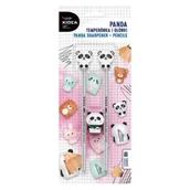 Zestawy szkolne - Temperówka z ołówkami Panda KIDEA - DERFORM - miniaturka - grafika 1