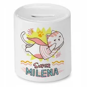 Skarbonki - Skarbonka 330 ml Dla Mileny Córki Dziecka z Nadrukiem ze Zdjęciem - miniaturka - grafika 1