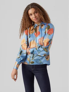 Vero Moda Bluzka Renee 10282217 Niebieski Standard Fit - Bluzki damskie - miniaturka - grafika 1