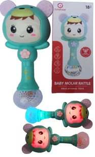 Zabawka sensoryczna MIŚ SobeBear 4w1 GRZECHOTKA GRYZAK MUZYKA LED niemowląt - Gryzaki dla dzieci - miniaturka - grafika 1