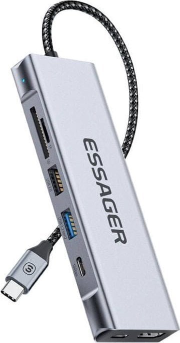 Stacja/replikator Essager USB-C EHB08-QK0G-Z