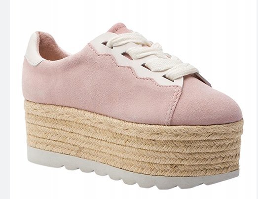 GUESS DAMSKIE ESPADRYLE SKÓRZANE RÓŻ 40 3W8G7*