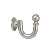 Akcesoria do wystroju okien - Haczyk metalowy średni satyna nikiel 35 mm Bojanek - miniaturka - grafika 1