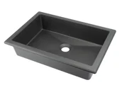 Umywalki - Deante Correo Umywalka podblatowa lub wpuszczana 50x35 cm antracyt metalik CQRTU5U - miniaturka - grafika 1