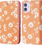 Etui i futerały do telefonów - Pokrowiec König Design kompatybilny z Apple iPhone 12 Mini pokrowiec ze skóry syntetycznej na telefon komórkowy - Etui na telefon komórkowy pomarańczowy - miniaturka - grafika 1