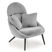 Fotele - Szary tapicerowany fotel wypoczynkowy - Loftis - miniaturka - grafika 1