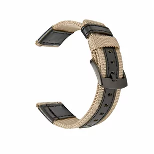 Pasek Opaska Bransoleta Nylon Klamra Beżowy uniwersalna 22mm - Akcesoria do smartwatchy - miniaturka - grafika 1