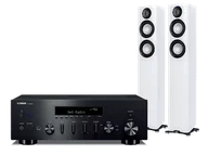 Zestawy stereo - Yamaha R-N600A (czarny) + Carina FS247.4 (biały) - miniaturka - grafika 1