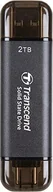 Dyski SSD - Transcend SSD USB-C 2TB EXT./TS2TESD300C TRANSCEND - miniaturka - grafika 1