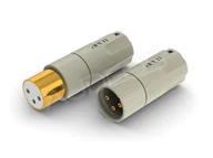 Złącza, przejściówki, adaptery - aeco AMI-1060G (2 szt.) męski i żeński wtyk XLR pozłacany - miniaturka - grafika 1