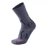 Skarpetki damskie - UYN UYN męskie skarpety trekkingowe Cool Merino szary Medium Grey Melange/Black 39-41 S100052 - miniaturka - grafika 1