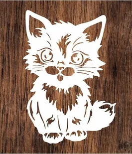 Kotek- wycinanka z kartonu - Zabawki kreatywne - miniaturka - grafika 1