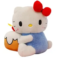 Maskotki i pluszaki - Maskotka pluszak Hello Kitty z babeczką urodzinową 30 cm - miniaturka - grafika 1