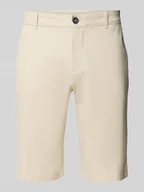 Spodenki męskie - Szorty chinosy o kroju slim fit z mieszanki bawełny - miniaturka - grafika 1