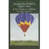 Książki podróżnicze - Wordsworth Editions Limited Around the world in 80 days &amp; five weeks in a balloon - dostawa od 3,49 PLN - miniaturka - grafika 1