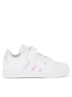 adidas Sneakersy GRAND COURT 2.0 EL C IE3851 Biały - Buty dla dziewczynek - miniaturka - grafika 1