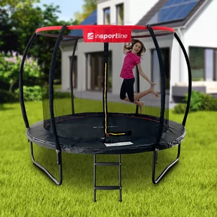 Trampolina z pełnym wyposażeniem inSPORTline Flea PRO 244 cm - Trampoliny - miniaturka - grafika 1