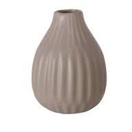 Wazony i flakony - Porcelanowy wazon dekoracyjny Esko, szary mat - miniaturka - grafika 1
