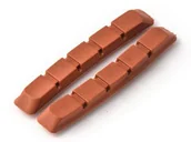 Części rowerowe - Clarks Clarks Wkładki hamulcowe CLARKS CP500 MTB V-brake Warunki Mokre 70mm czerwone CLA-CP500 - miniaturka - grafika 1