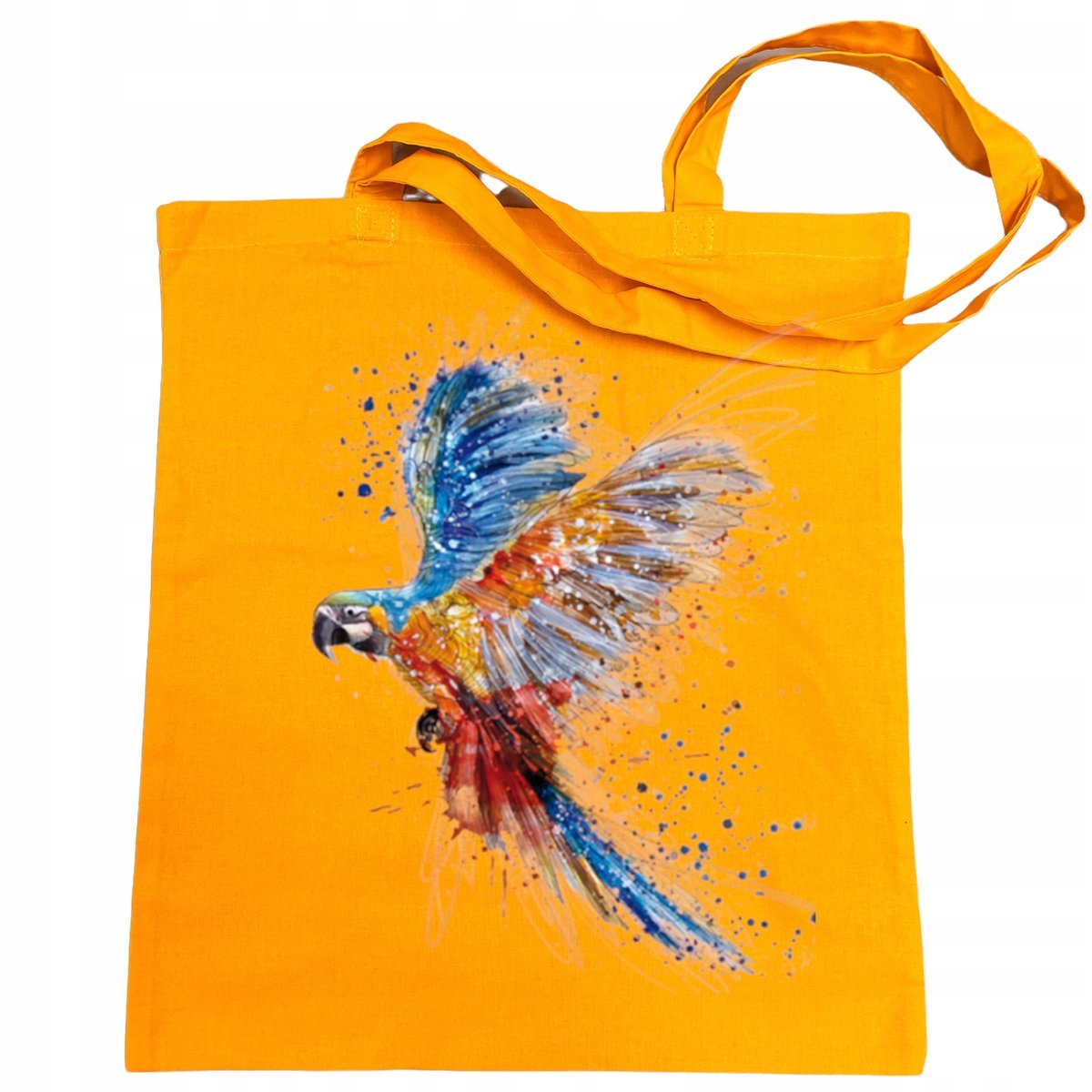 Torba na zakupy kolorowy nadruk PAPUGA