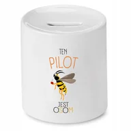 Skarbonki - DLA PILOTA SKARBONKA MARKETING PREZENT z Nadrukiem ze Zdjęciem - miniaturka - grafika 1