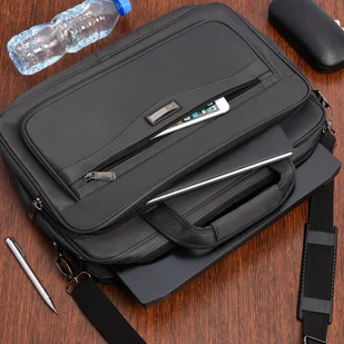 Porządna Torba męska duża kodura na laptop 15,6" pasek regulowany Star Dragon czarny - Torby na laptopy - miniaturka - grafika 2