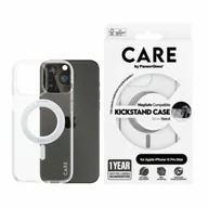 Etui i futerały do telefonów - Etui CARE by PanzerGlass Kickstand Case MagSafe na iPhone 15 Pro Max - srebrne - miniaturka - grafika 1