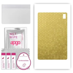 folia naklejka skórka strukturalna na TYŁ do Umidigi A11 Tab - Plaster Miodu Złoty - apgo SKINS - Akcesoria do tabletów i e-booków - miniaturka - grafika 1