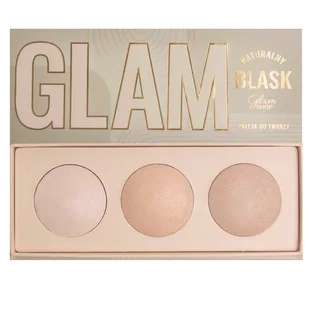 Glam Shop Paleta rozświetlająca Glam Naturalny Blask - Rozświetlacze do twarzy i ciała - miniaturka - grafika 1