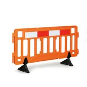 Wyposażenie miejsc publicznych - B2B Partner Barierka plastikowa DH-PFB-4 Orange - miniaturka - grafika 1