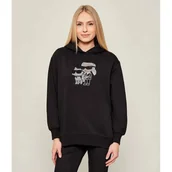 Bluzy damskie - Karl Lagerfeld Bluza ikon rs duo Loose fit - miniaturka - grafika 1
