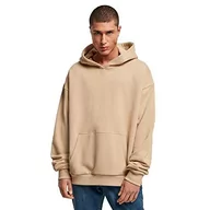 Bluzy męskie - Build Your Brand Męska bluza z kapturem Ultra Heavy Hoody, Unionbeż, L - miniaturka - grafika 1