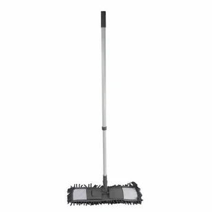 Mop Duo Szenilowy Szary Z Drążkiem Teleskopowym F... - Miotły, szufle, mopy - miniaturka - grafika 1