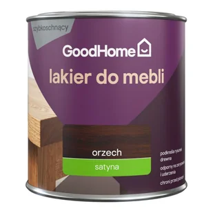 GoodHome Lakier do mebli orzech satyna 0,25 l - Lakiery do drewna - miniaturka - grafika 1
