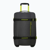 Walizki - Walizka podróżna American Tourister Urban Track Duffle With Wheels 55 l black / lime WYSYŁKA W 24H 30 DNI NA ZWROT - miniaturka - grafika 1