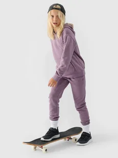 4F Bluza dresowa nierozpinana z kapturem dziewczęca - fioletowa 152 (11-12 lat) - Bluzy dla dziewczynek 4F Bluza dresowa nierozpinana z kapturem dziewczęca - fioletowa 152 (11-12 lat) - Bluzy dla dziewczynek - miniaturka - grafika 1