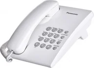 Telefony stacjonarne - Telefon stacjonarny Panasonic Telefon stacjonarny Panasonic KX-TS500PDW kolor biały - miniaturka - grafika 1