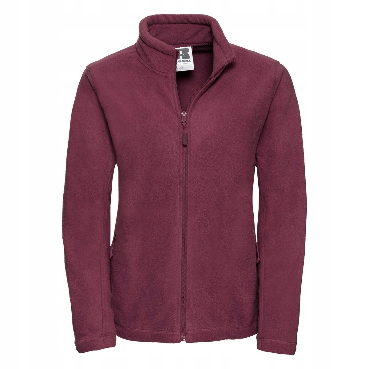 Polar damski rozpinany-zamek Burgundowy r. XL