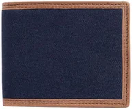 Portfele - Hackett London Męski portfel Oxford Billfold Bi-Fold z klapką, niebieski (granatowy/brązowy), jeden rozmiar, Niebieski (granatowy/brązowy), Rozmiar Uniwersalny - miniaturka - grafika 1